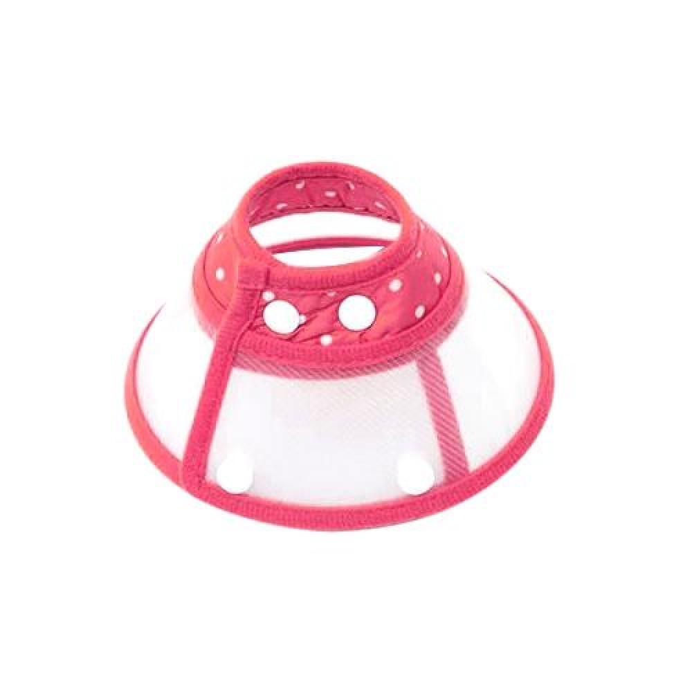 Elizabeth Pet Collar Headgear Ruff Funnel Cover Anti Bite Lick Safety Practical Neck Protective, Size: L, Suitable for Neck 26-30cm(Pink)