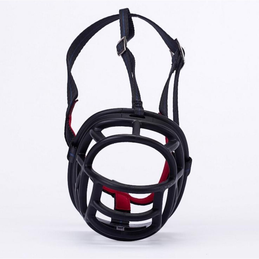Dog Muzzle Prevent Biting Chewing and Barking Allows Drinking and Panting, Size: 12.5*12.5*15.4cm(Black)