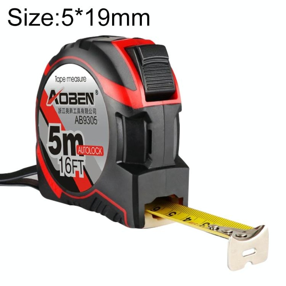 Aoben Retractable Ruler Measuring Tape Portable Pull Ruler Mini Tape Measure, Length: 5m Width: 19mm