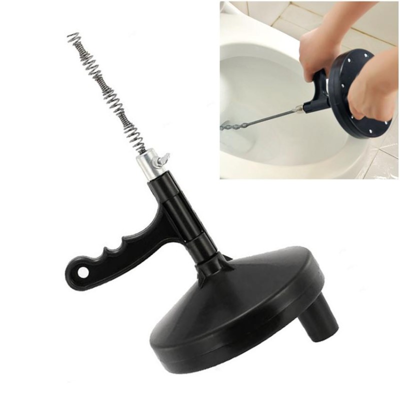5m Metal Head kitchen Toilet Sewer Blockage Hand Tool Pipe Dredger Drains Dredge Pipes Sewer Sink Cleaning Clogs
