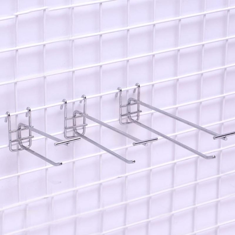 5.8mm Supermarket Iron Grid Shelf Double Hook, Length: 35cm