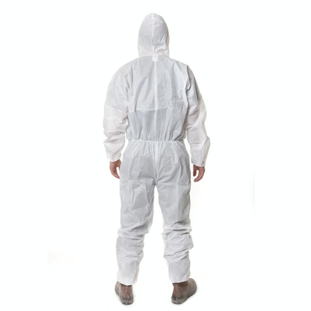 3M 4515 One-piece White Anti-static Anti-chemical Dustproof Sandblasting Suit with Cap, Size: L