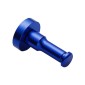 Color Personality Space Aluminum Round Hook Single Hook Kitchen Color Clothes Hook No Rust (Dark Blue)