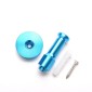 Color Personality Space Aluminum Round Hook Single Hook Kitchen Color Clothes Hook No Rust (Dark Blue)