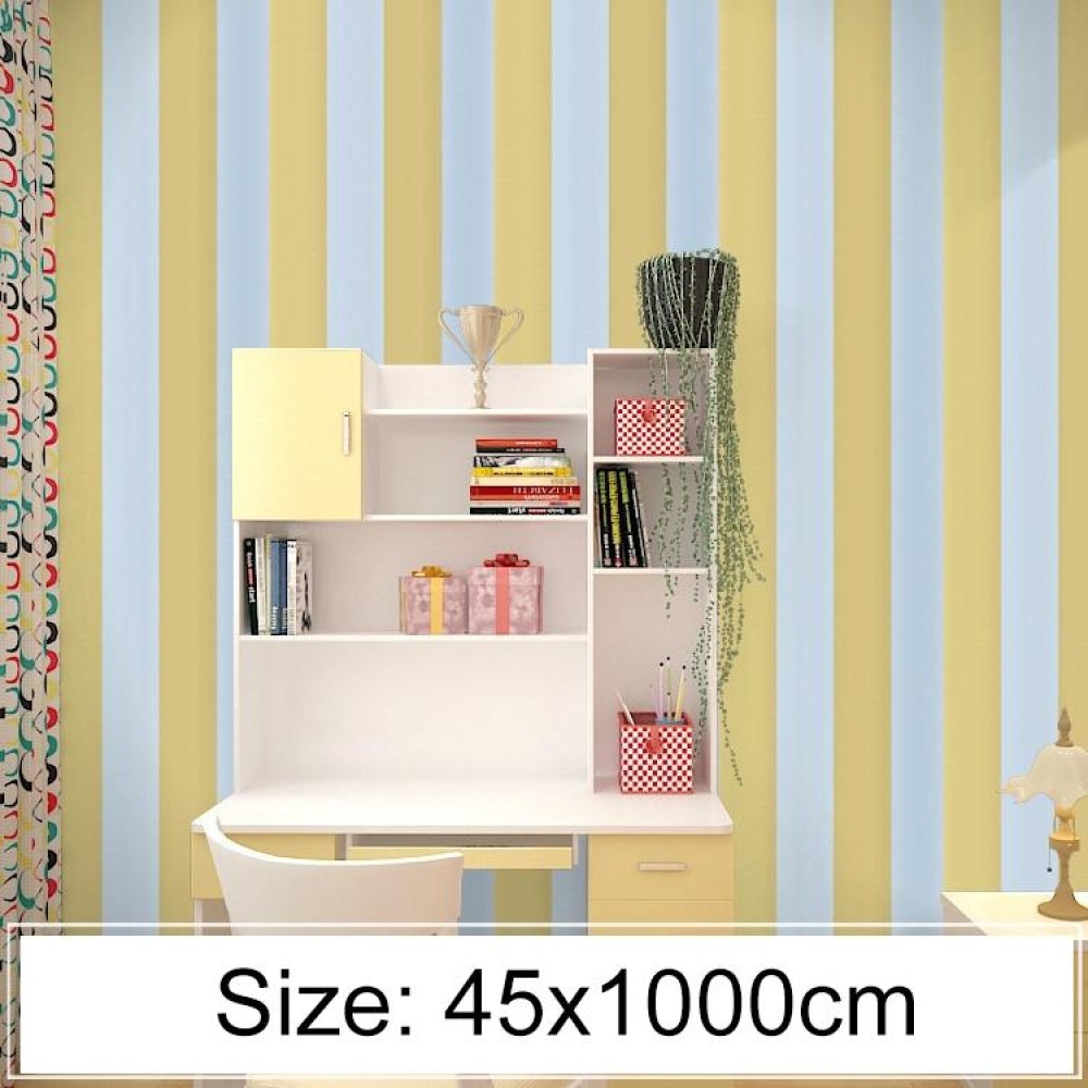 Creative PVC Brick Decoration Wallpaper Stickers Bedroom Living Room Wall Waterproof Wallpaper Roll, Size: 45 x 1000cm(Yellow)
