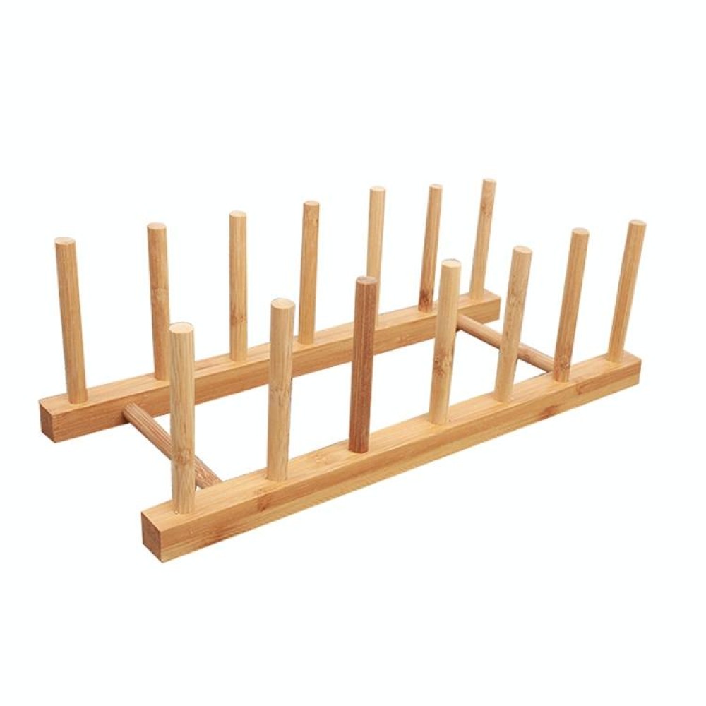 Solid Wood Dish Drip Rack Plate Holder, Size: 25.5x12x10cm