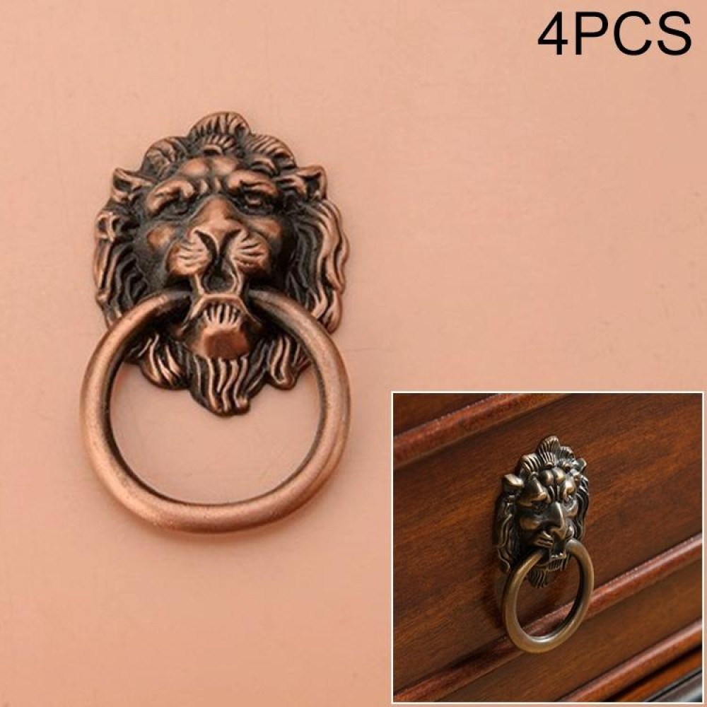 Classical Single Hole Lion Head Wardrobe Medicine Cabinet Handle