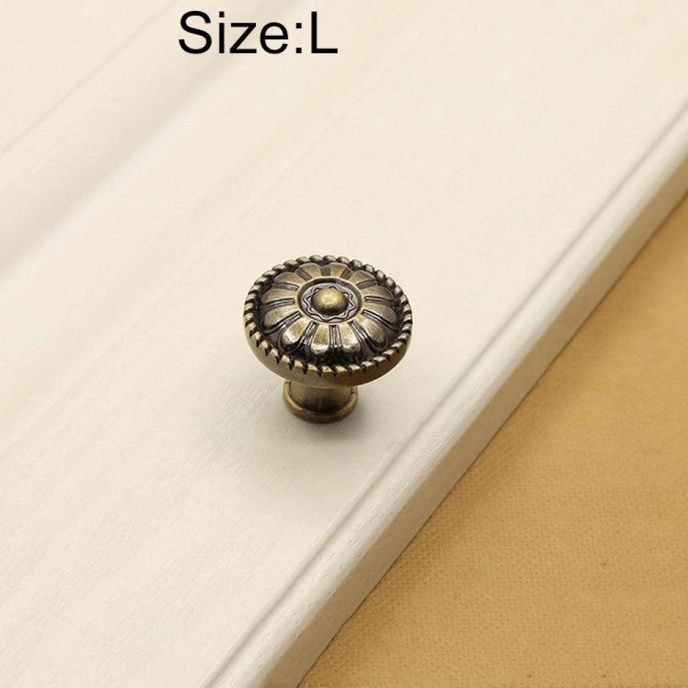 31mm 2808 Green Bronze Cabinet Wardrobe Door Drawer Vintage Zinc Alloy Solid Single Hole Handle