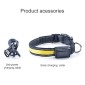 Medium and Large Dog Pet Solar + USB Charging LED Light Collar, Neck Circumference Size: S, 35-40cm(Blue)