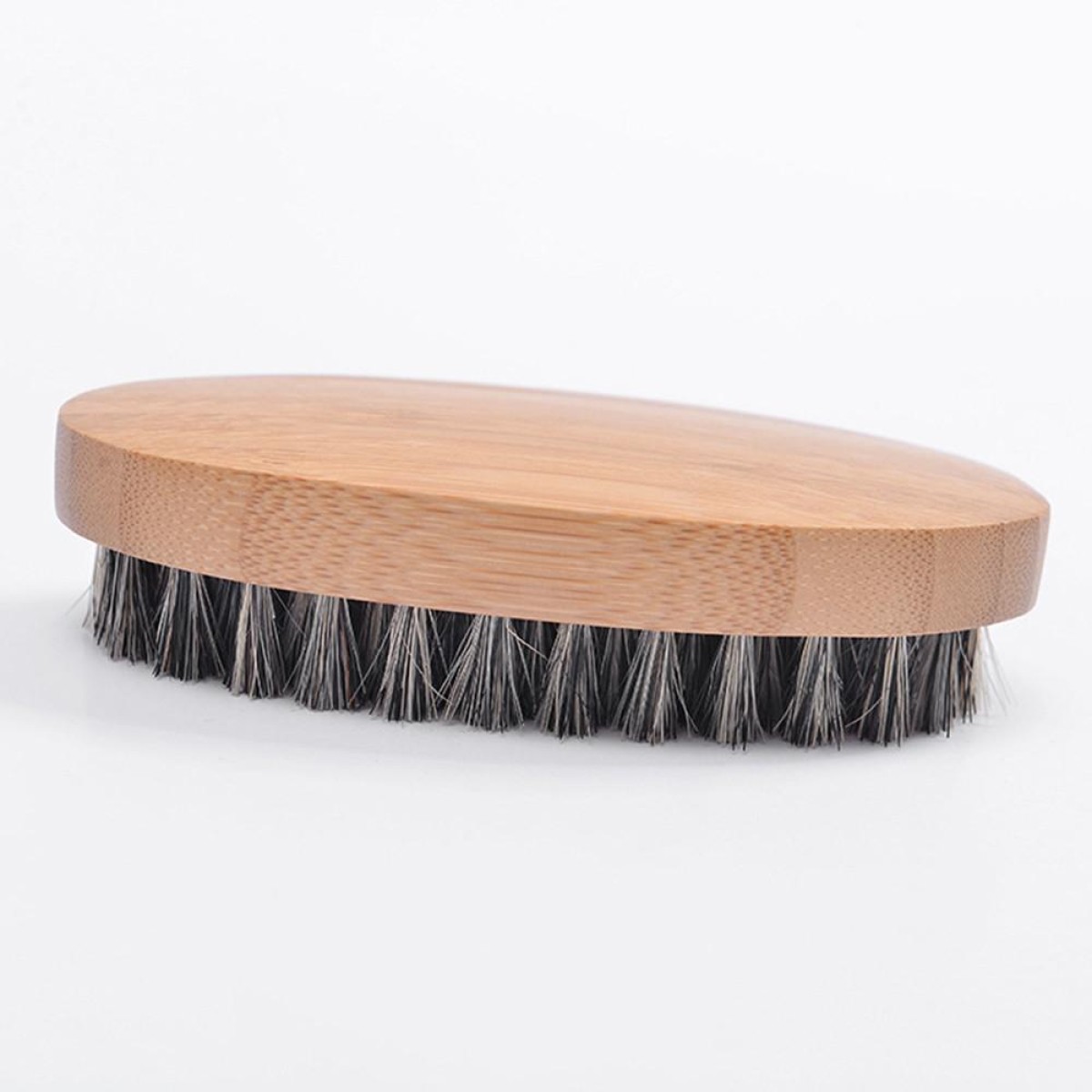 Men Beard Care Brush Hardwood Handle Wild Boar Bristle Comb