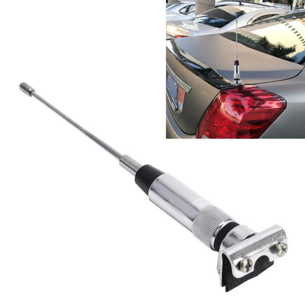 PS-24 Universal Car Mini Decoration Extensile Aerial Clip Side Car Modified To Remove Static Electricity Aerial, Length: 23cm(Silver)