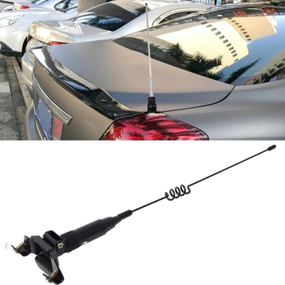 Universal Car Decoration Extensile Aerial Clip Side Car Modified To Remove Static Electricity Aerial, Length: 43cm(Black)