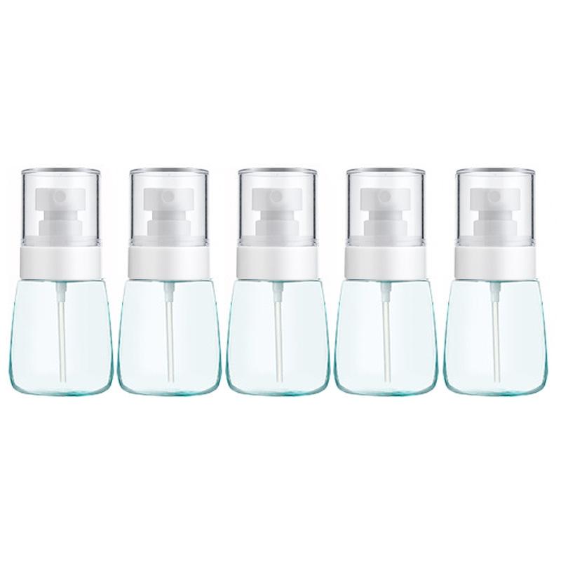 10 PCS Portable Refillable Plastic Fine Mist Perfume Spray Bottle Transparent Empty Spray Sprayer Bottle, 30ml(Blue)