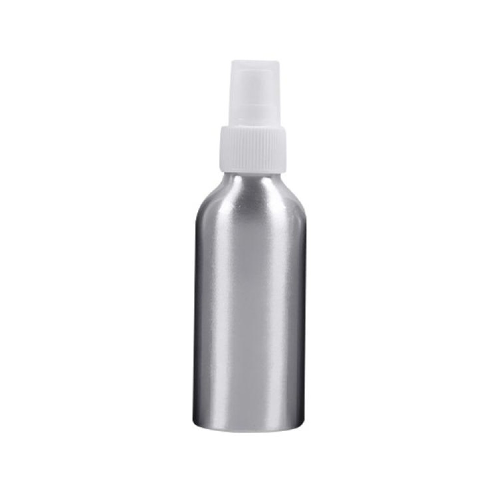 Refillable Glass Fine Mist Atomizers Aluminum Bottle, 100ml(White)