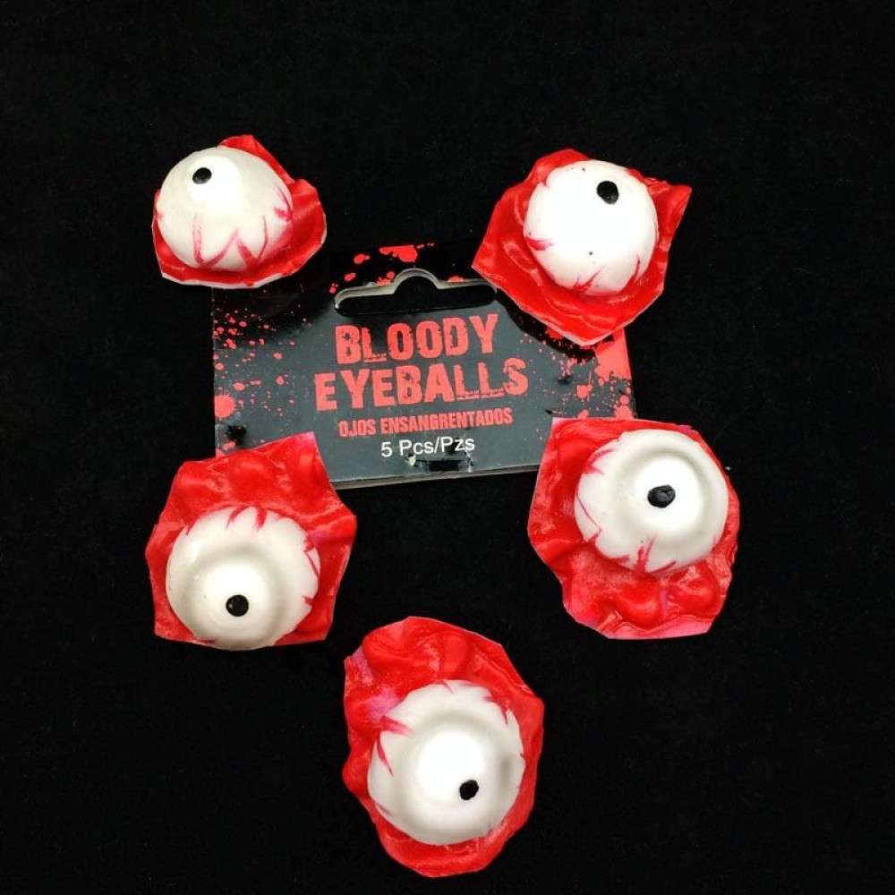 5 in 1 Halloween Horror Props April Fool Day Party Prop Body Parts Decoration Bloody Eye Balls