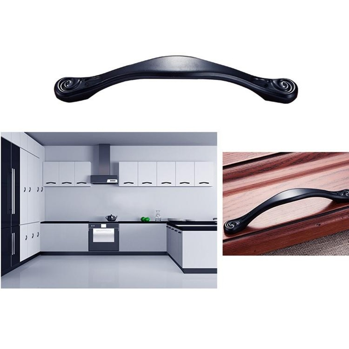 4041-128 Simple Archaistic Zinc Alloy Handle for Cabinet Wardrobe Drawer Door, Hole Spacing: 128mm
