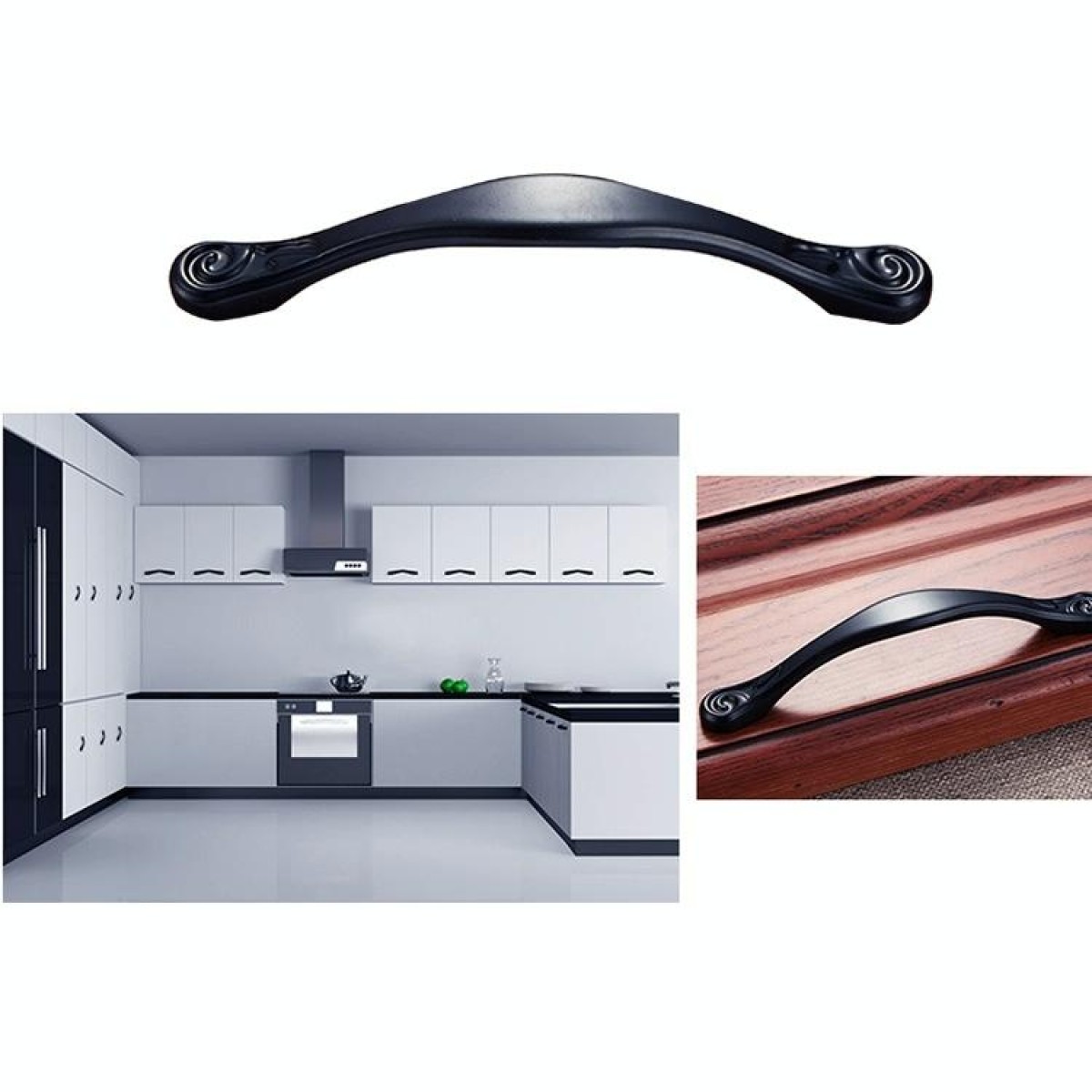 4041-64 Simple Archaistic Zinc Alloy Handle for Cabinet Wardrobe Drawer Door, Hole Spacing: 64mm