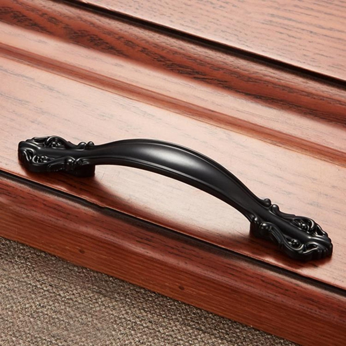 6032A-96 Simple Archaistic Zinc Alloy Handle for Cabinet Wardrobe Drawer Door, Hole Spacing: 96mm