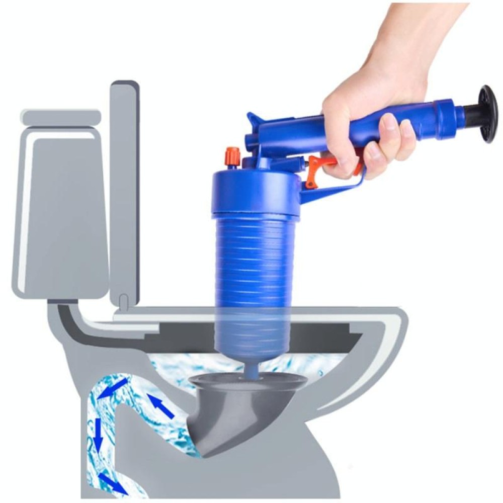 Kitchen Toilet High Pressure Drain Pipes Sinks Air Power Blaster Cleaner Plunger Clog Remover