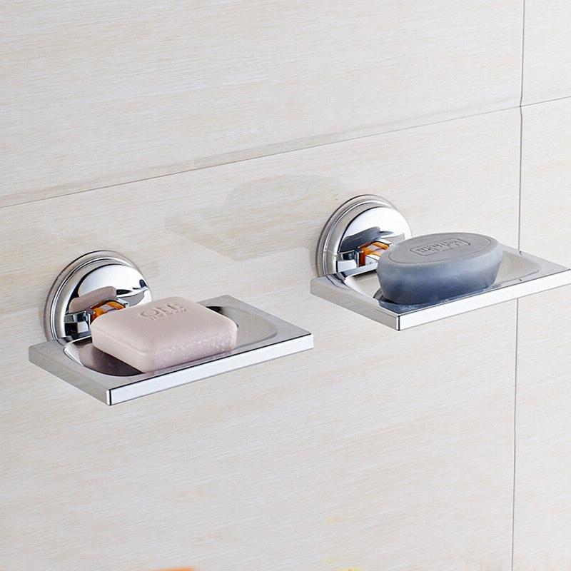 ABS Square Drain Bathroom Suction Cup Soap Holder