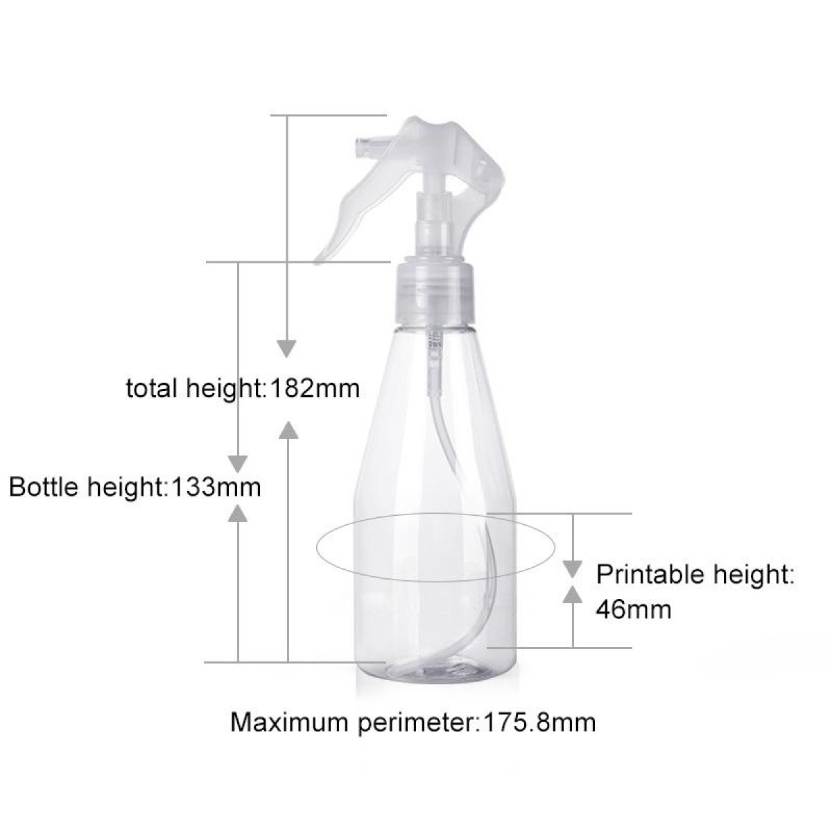 LW-SM08 Plastic Spray Bottles Leak Proof with Trigger Sprayer, 200ml