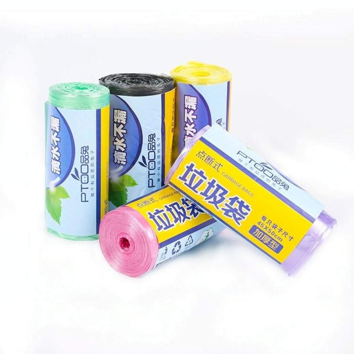 1 Rolls Household Colour Thickening Big Garbage Bags (30 PCS Per Roll), Random Color Delivery, Size:45*50cm