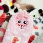 Winter Coral Velvet Thick Warm Cartoon Adult Socks, Stereoscopic Animal Pattern Christmas Boxed Gift Socks, Random Style Delivery