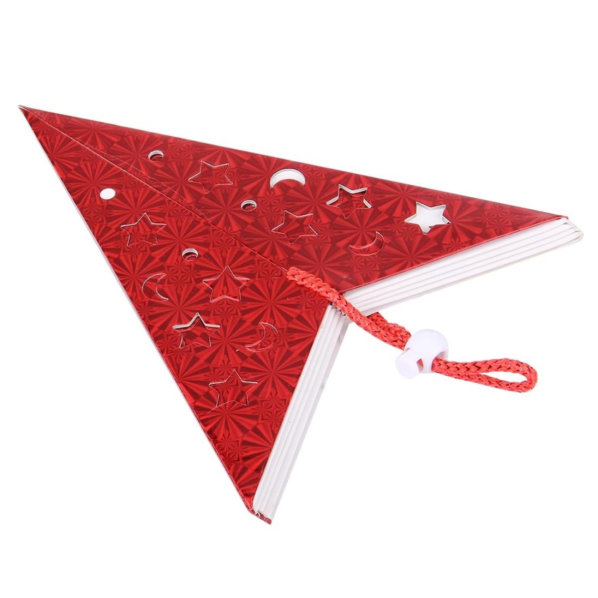 30cm Diagonal (Full Extended) Christmas Decoration 3D Holographic Paper Pentagram, Random Color Delivery