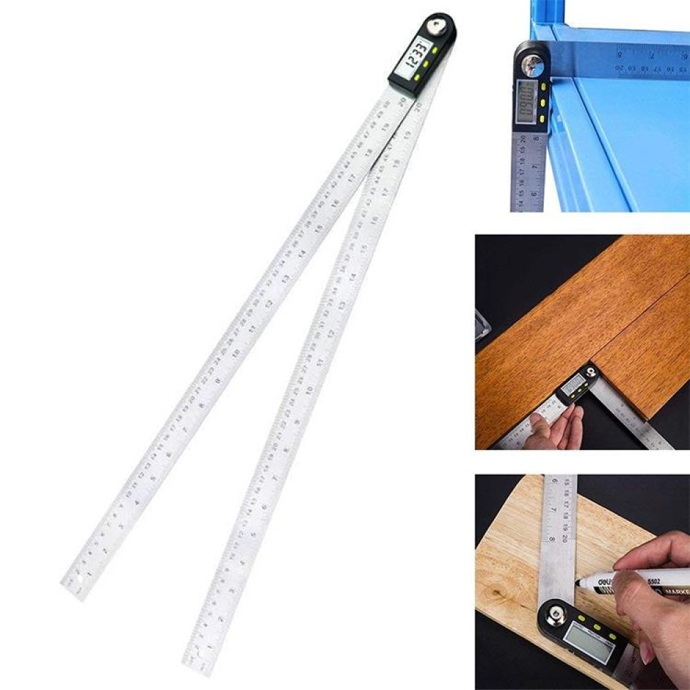 Digital Display Angle Finder Meter Protractor Goniometer Ruler, Measure Range: 500mm