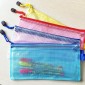 12 PCS Zipper Plastic Mesh Stationery Bag, Random Color Delivery (A4, Size: 33.5x24cm)