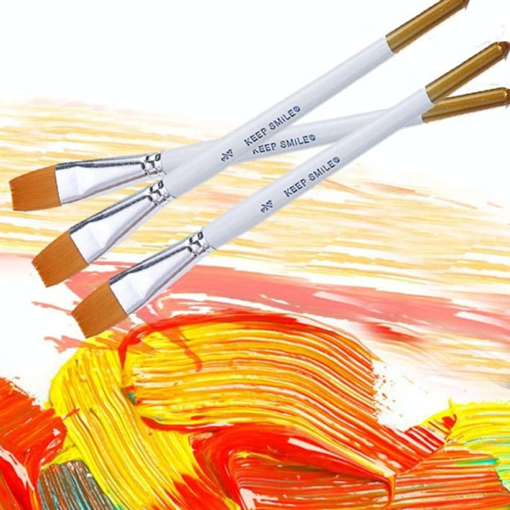 6 in 1 Artists Oil Painting Brush Set Nylon Hair Wood Handle Acrylic Watercolor Pointed Tip Drawing Pen