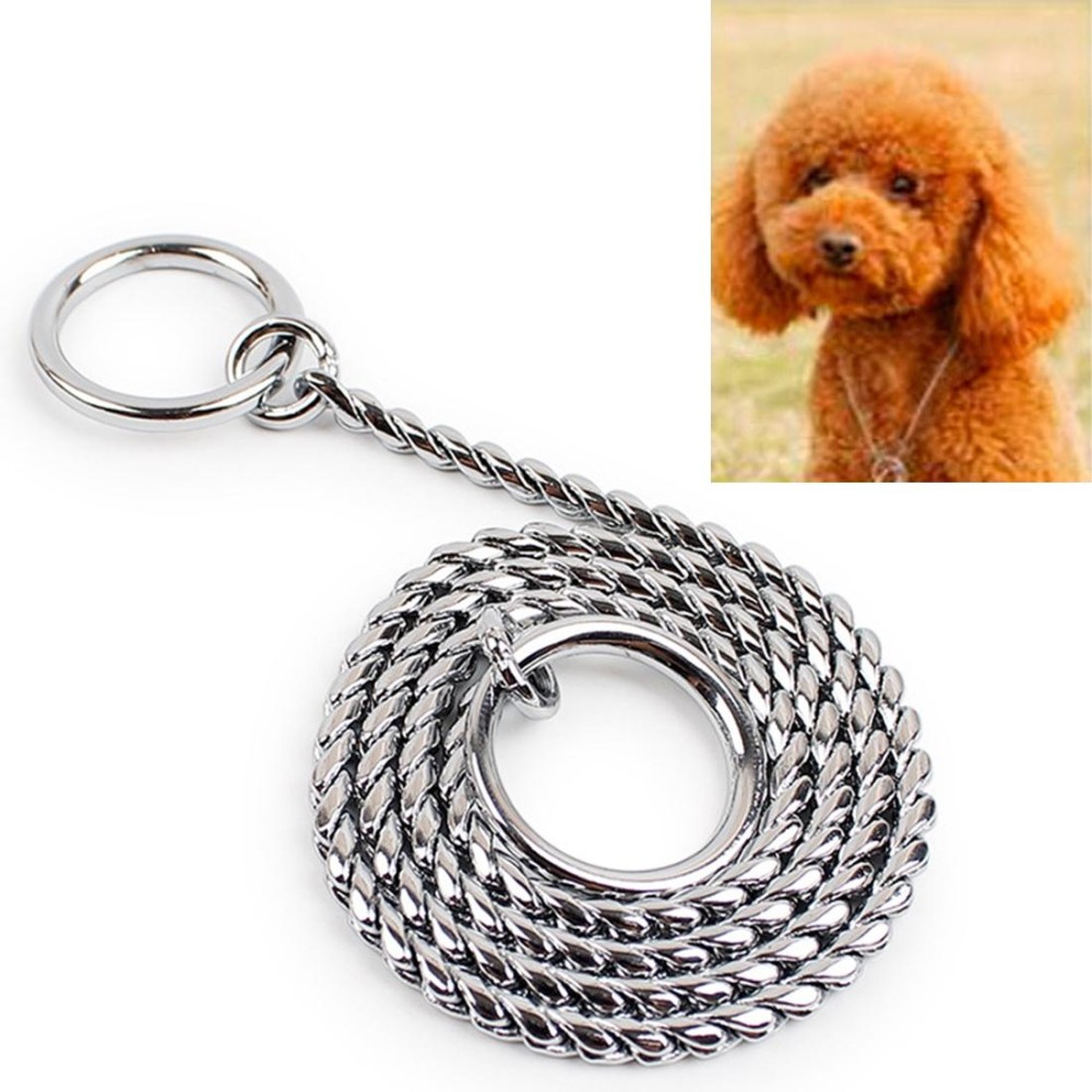 50cm x 4mm Pet P Chain Pet Collars Pet Neck Strap Dog Neckband Snake Chain Dog Chain Dog Collar