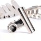 10pcs 50mm Silver Metal Stainless Steel Round Clip Notes Letter Paper Clip Office Bind Clip