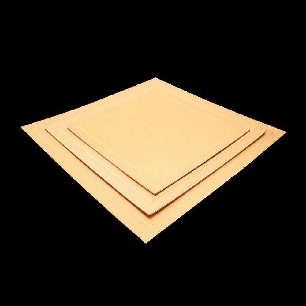 100pcs / Pack Square Cake Cardboard Pad Golden Cake Mousse Cake Mat, Size: 25 x 25cm