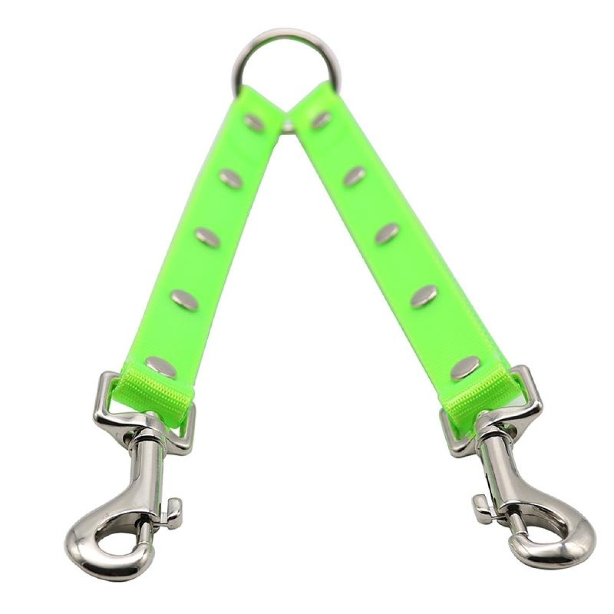 TPU Material Pet Dogs 2 in 1 Tangle-free Traction Rope Double Pet Dog Walking Leash, Length: 25 cm (Green)