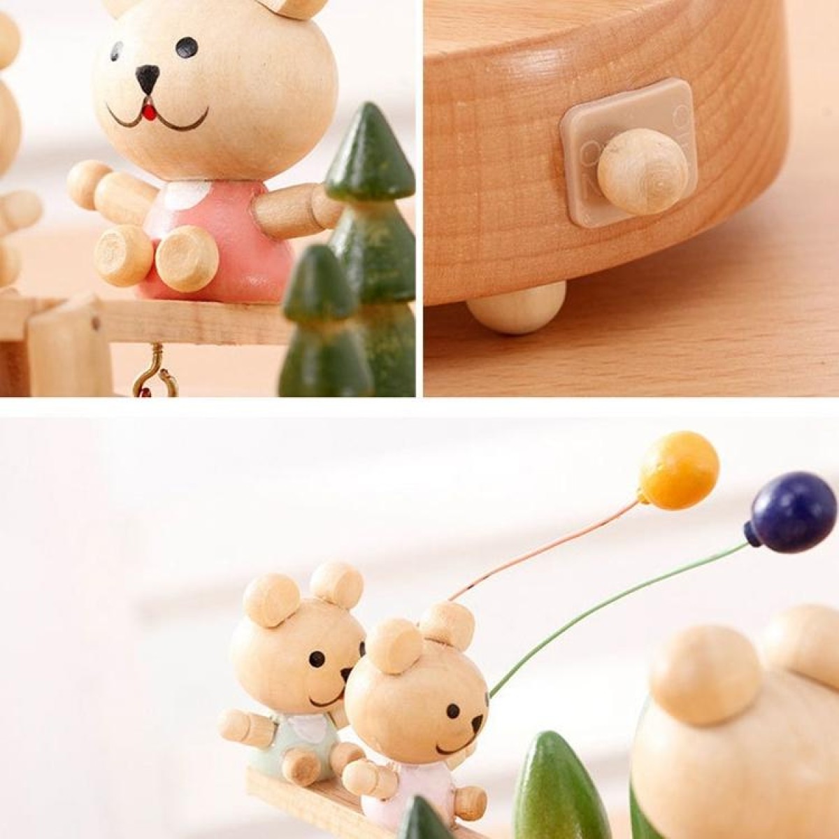 Seesaw Shape Home Decor Originality  Wooden Musical  Boxes
