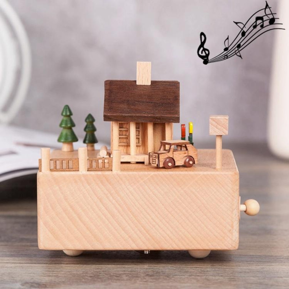 Chalet Shape Home Decor Originality  Wooden Musical  Boxes