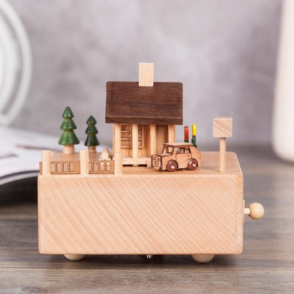 Chalet Shape Home Decor Originality  Wooden Musical  Boxes