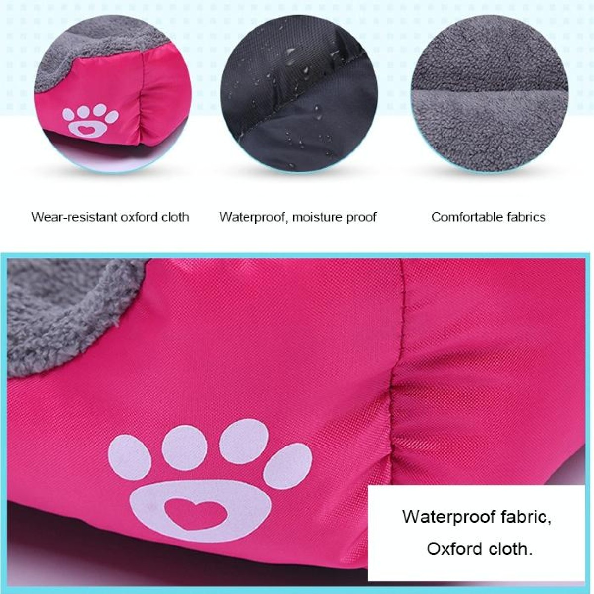 Animal Grain Four Seasons Genuine Warm Pet Dog Kennel Mat, Size: XXL, 95×72×18cm(Amber)