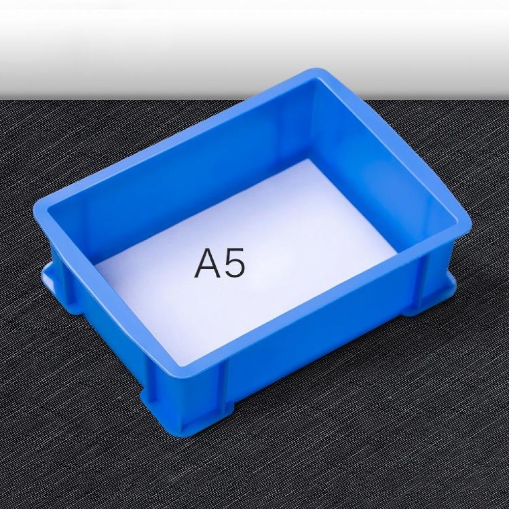 Thick Multi-function Material Box Brand New Flat Plastic Parts Box Tool Box, Size: 25.3cm x 18cm x 7.4cm(Blue)