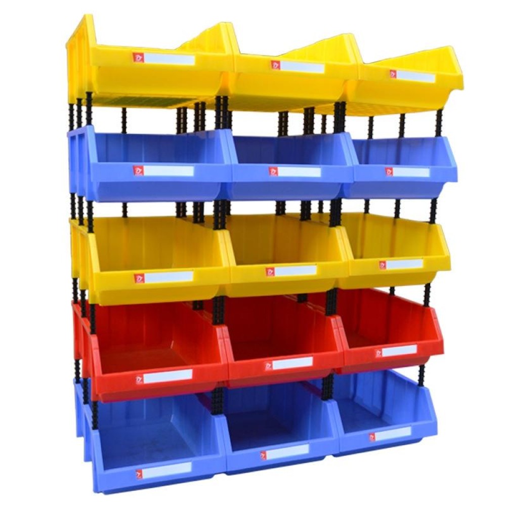 Thickened Oblique Plastic Box Combined Parts Box Material Box, Random Color Delivery, Size: 40cm x 25cm x 16cm