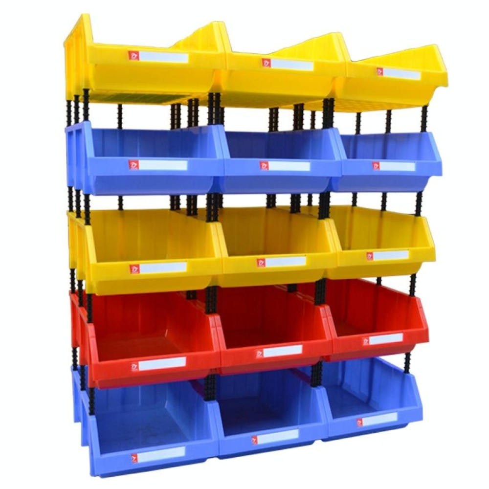 Thickened Oblique Plastic Box Combined Parts Box Material Box, Random Color Delivery, Size: 47cm x 30cm x 18cm