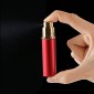Portable Mini Refillable Glass Perfume Fine Mist Atomizers with Metallic Exterior, 5ml(Gold)