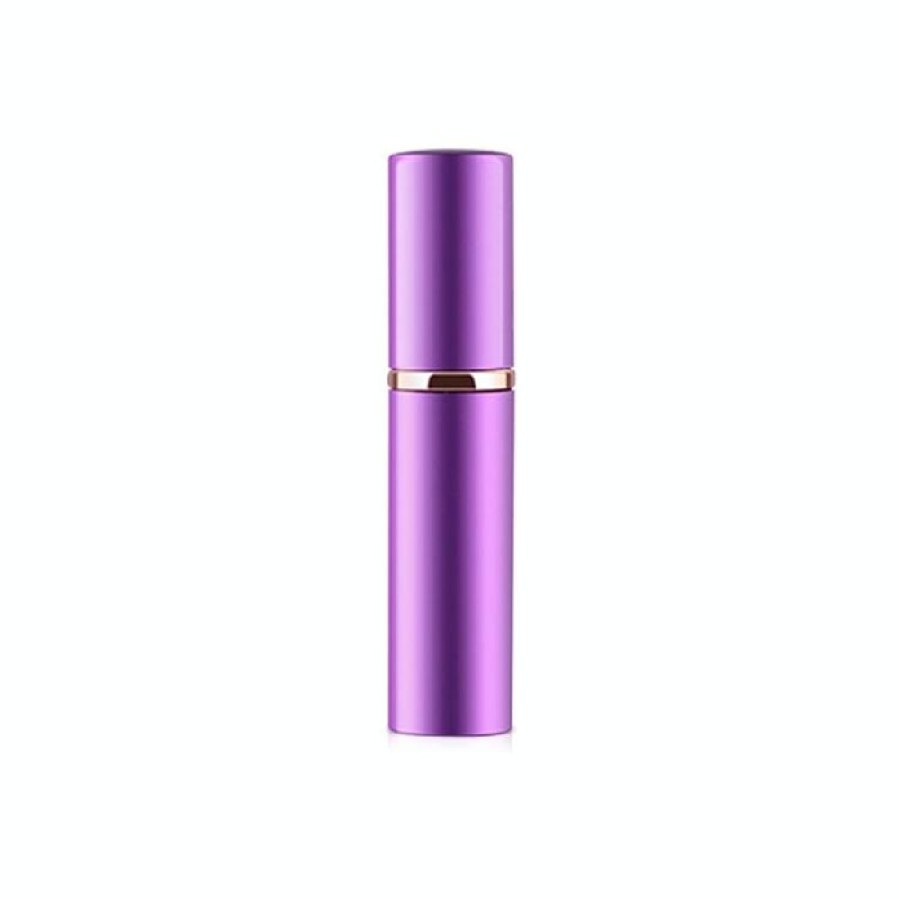 Portable Mini Refillable Glass Perfume Fine Mist Atomizers with Metallic Exterior, 5ml (Purple)