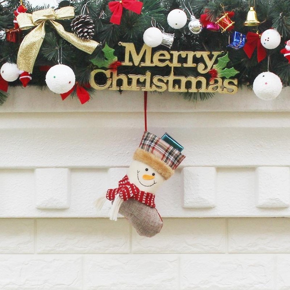 Hang Ornament Christmas Stockings Present Bags, Random Style Delivery
