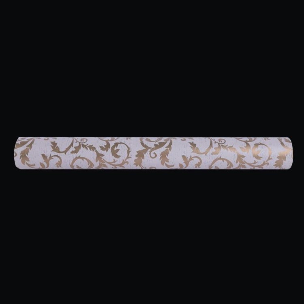 Creative PVC Autohesion Brick Decoration Wallpaper Stickers Bedroom Living Room Wall Waterproof Wallpaper Roll, Size: 45 x 1000cm(Gold)