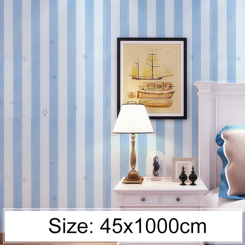 Creative PVC Autohesion Brick Decoration Wallpaper Stickers Bedroom Living Room Wall Waterproof Wallpaper Roll, Size: 45 x 1000cm(Sky Blue)