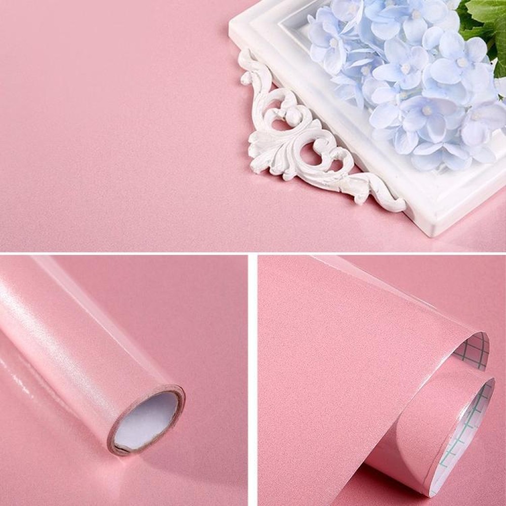 Pearlescent Creative PVC Brick Decoration Furniture Wallpaper Stickers Bedroom Living Room Wall Waterproof Wallpaper Roll, Size: 60x500cm(Pink)