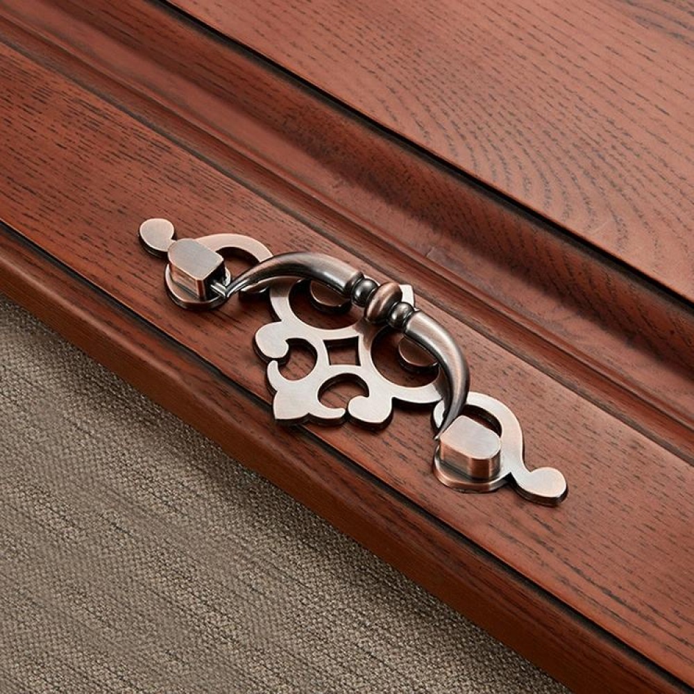 5 PCS 6057-64 Red Ancient Drawer Cabinet Door Bronze European Style Handle