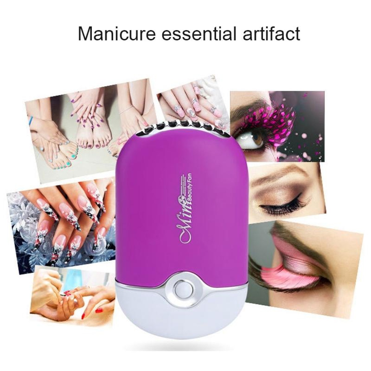 Portable Handheld Mini Pocket USB Air Conditioning Cooling Fan Grafted Eyelashes Dryer(Pink)